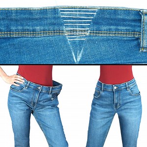 1.2M views · 8.8K reactions | Comment réduire la taille d'un jean sans machine à coudre facilement ! Miarti 淋✂️ | Miarti - Idées créatives | Facebook