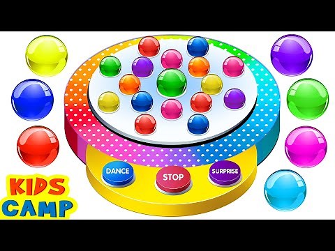 Best Learning Videos for Kids | Learn Colors with Dancing Balls | Finger Family Songs | KidsCamp