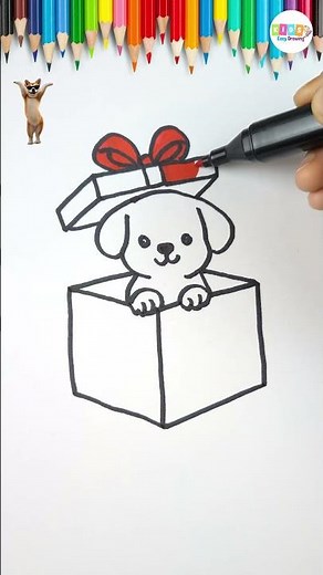 Learn How to Draw a Cute Puppy in Easy Steps #PuppyDrawing