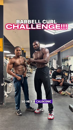 Bodybuilder vs calisthenic barbell curl challenge @HENRY | calisthenics