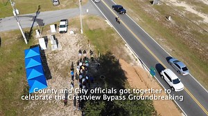 The day is finally here! We broke ground on the Southwest Crestview Bypass Project - along with FDOT Northwest Florida, City of Crestview, City Hall and members of the community! This project will begin with the 4-laning of PJ Adams Parkway. | Okaloosa Board of County Commissioners