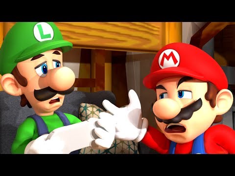 Luigi go to the bathroom (Blender Animation)