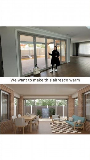 How we turned alfresco into cozy dining space in Melbourne.