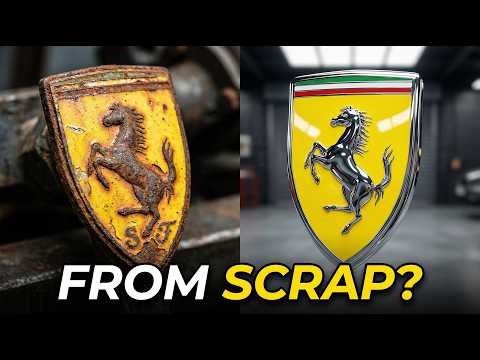 He Couldn’t Afford a Ferrari…So He Restored One from a Scrapyard - Scrapyard Junk to Dream Supercar!