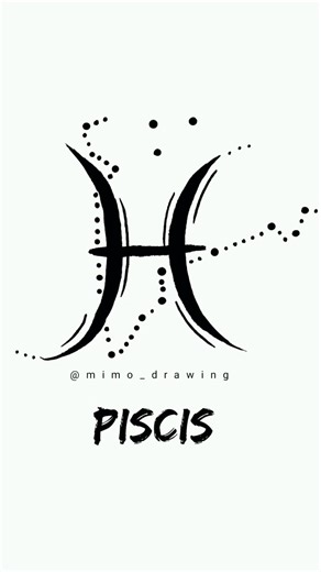 Cómo dibujar el signo de Piscis con estilo