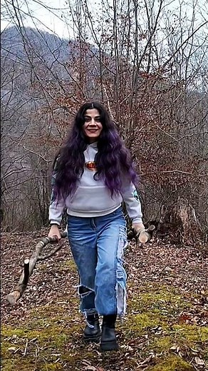 Creating a Chair with Dead Tree Branches in the Woods #woodworking #diy #naturecraft