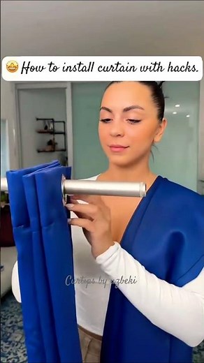 Easy curtain installation with hacks #installation #tips #homedecor #diy