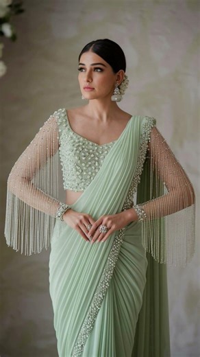 saree design pattern #shortsviral #fashion #partyattire #