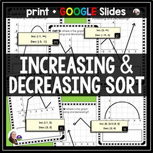 Increasing and Decreasing Functions Analysis Matching Activity
