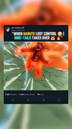 "When Naruto Lost Control 😳 | Nine-Tails Takes Over During Rasenshuriken Training 🔥" #naruto