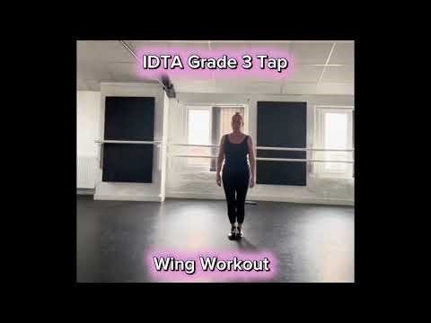 Grade 3 IDTA Tap Practice Video. Wing Workout Exercise mirrored 👞 