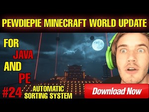 How to download Pewdiepie's hardcore mode world With Fire Temple | Pewdiepie Minecraft world #24