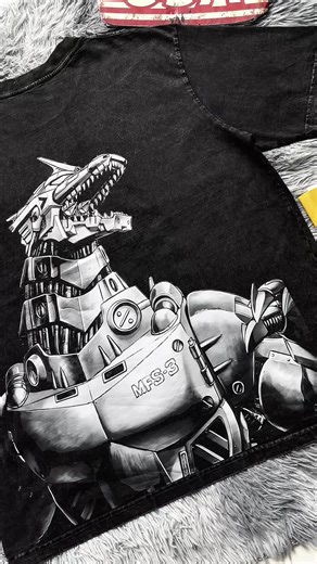 City crusher, metal roar 🦖🤖 Mecha Godzilla stands unstoppable. #moviecore #streetwearfit #unisextee #trending #viral