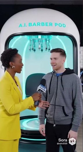 America’s Newest AI Barber Pod Will Shock You 😲 AI Haircut Machine 3.0 ✂️ Grooming Future Is Here!