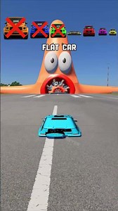 Big & Small Cars vs Big & Small Patruck Star with Rotating Mouth