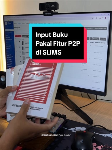 input buku menggunakan fitur P2P di SLiMS . Fitur yang dapat memudahkan kita untuk mempercepat proses input koleksi . dengan catatan harus memasukkan dulu banyak-banyak alamat SLiMS instansi lain kedalam peladen salin katalog . semoga bermanfaat #inputbukuslims #belajarslims #otomasiperpustakaan