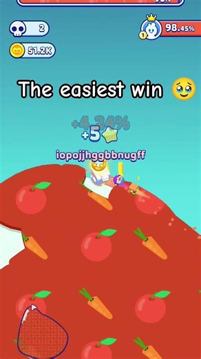 the easiest win I covered the whole place in paper.io #paper.io