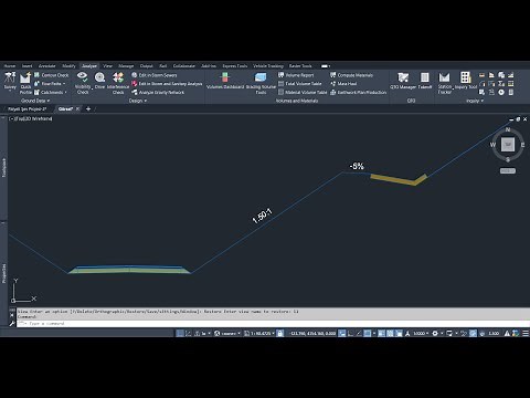 Autocad Civil 3D - Farklı Eğim ve Yüksekliklerde Palye Hendekli Şevlerin Oluşturulması