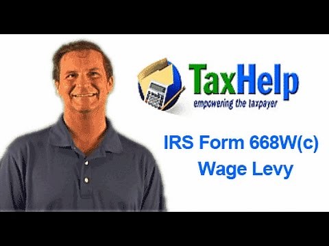 IRS Form 668W(c) - Wage Levy