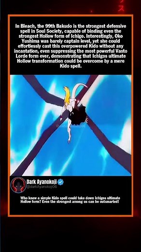 In Bleach, the 99th Bakudo is the strongest defensive spell in Soul Society, cap...