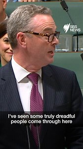 Christopher Pyne had all sides of politics rolling in the aisles during his farewell speech in Parliament. | SBS News