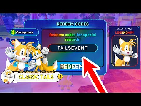ALL *NEW* CLASSIC & RIDERS TAILS CODES IN SONIC SPEED SIMULATOR!?