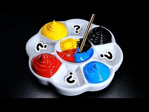 How To Making 9 Beautiful Colors from 4 Primary Colors - Satisfying Color Mixing