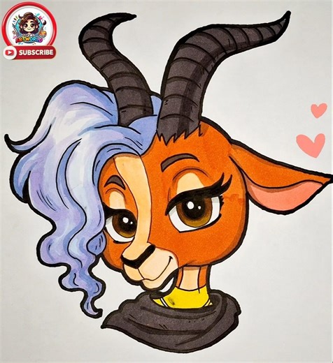 How To Draw Gazelle Chibi Style from Zootopia 2 #shortsart #shorts #drawing #howtodraw #zootopia2