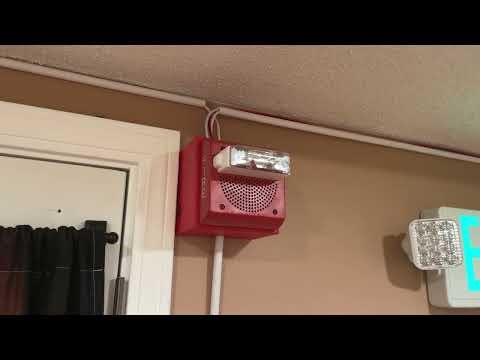 Wheelock ET70WP-2475-FR Fire Alarm Speaker Strobe Test #1 w/ Wheelock SP40S SAFEPATH