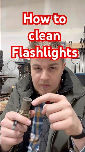 How to clean a Flashlight #edc #camping #homestead