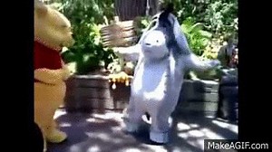 dancing eeyore on Make a GIF