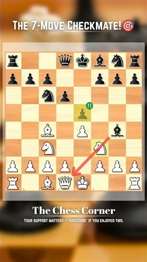 The 7-Move Checkmate!🎯 #chess