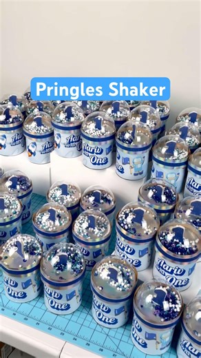 Cute Space Themed Pringles Shaker Party Favor | First Trip Around the Sun Birthday Idea