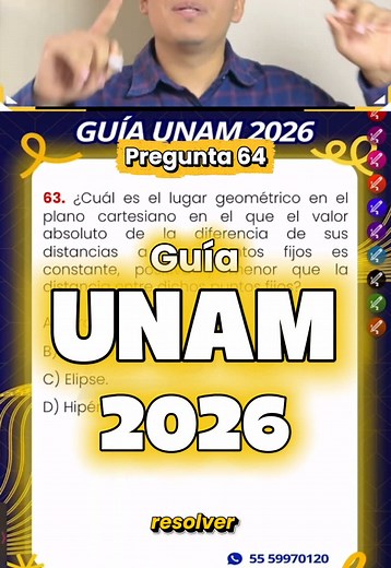Guía UNAM 2026 Matemáticas Área 3