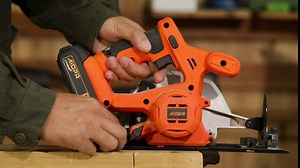 AIOPR 20V 5-1/2" Cordless Circular Saw with Rip Guide and 2 Blades (97623)