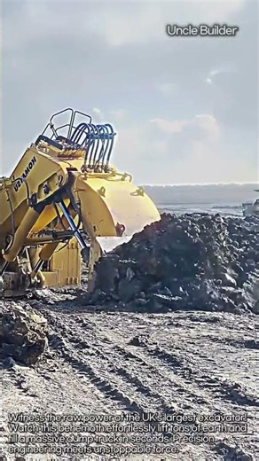 Absolute Power: Massive Excavator in Action! #heavyequipment #komatsu #excavator #construction