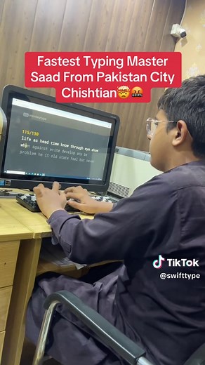 Fastest Typing Master Saad from Pakistan: Record Holder