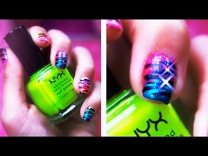 Zebra Rainbow Nails​​​ | Charisma Star​​​
