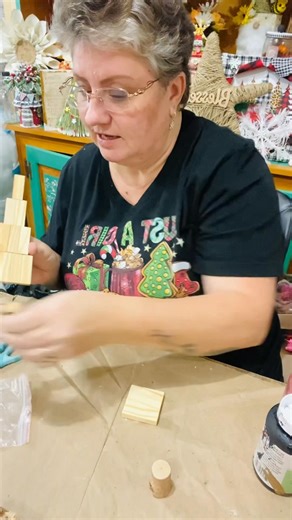 23K views · 184 reactions | Jenga Block Christmas Tree  | Susie’s Simply Handmade | Facebook