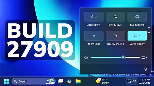 【重大功能移除】微软今天发布 Windows 11 最新版 Build 27909（Canary）系统更新：iPhone 与 Windows PC 轻松共享文件