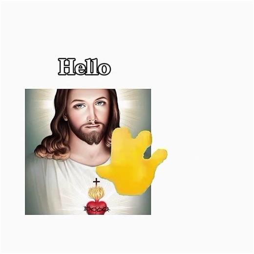 Jesus: Hello... Hello... Hello... haiii