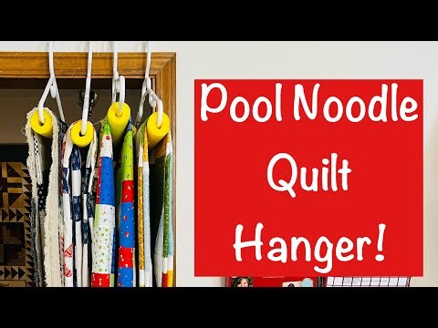 Pool Noodle Quilt Top Hanger