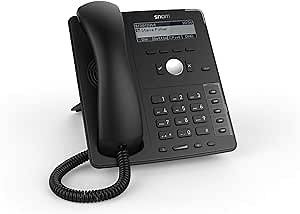 Snom SNO-D715 Professional Sip Desk Telephone Voip Phone and Device, Black