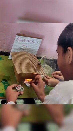 smoke detector project , science working model , Arduino with smoke detector , inspire Award Ideas