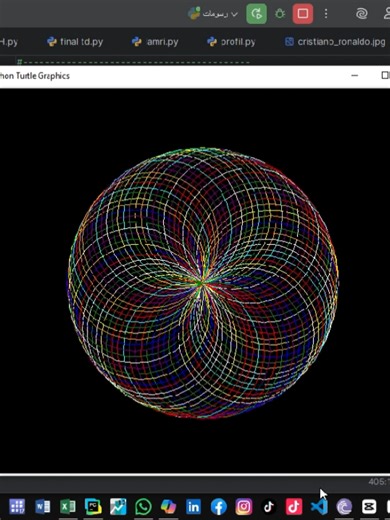 انشاء تصميم بلغة بايثون افضل طريقة لتعلم loop في بايثون python language python loops explained #loop #languagelearning #javascript #html #python