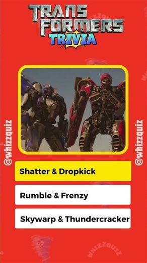 Ultimate Transformers Movie Trivia Quiz 🤖V01