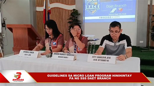 1.9K views · 17 reactions | GUIDELINES SA MICRO LOAN PROGRAM HINIHINTAY PA NG SSS DAET BRANCH #BrigadaNews #BrigadaPH #brigadanewsfmdaet | 102.9 Brigada News FM - Daet | Facebook