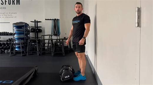 Sandbag Wall Supported Bent Over Row