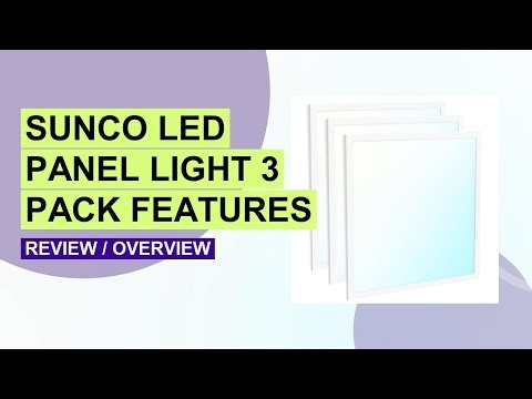 Sunco 2x2 LED Flat Panel Light Review – Selectable CCT & Brightness Tested!