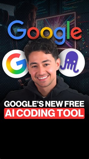 Nick Saraev | Comment "CODING" to get this New Free AI Coder by Google. Forget Cursor, Google just dropped something wild. A new AI coding agent that... | Instagram